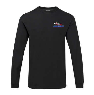 Long Sleeve Flag Logo T-Shirt - Black