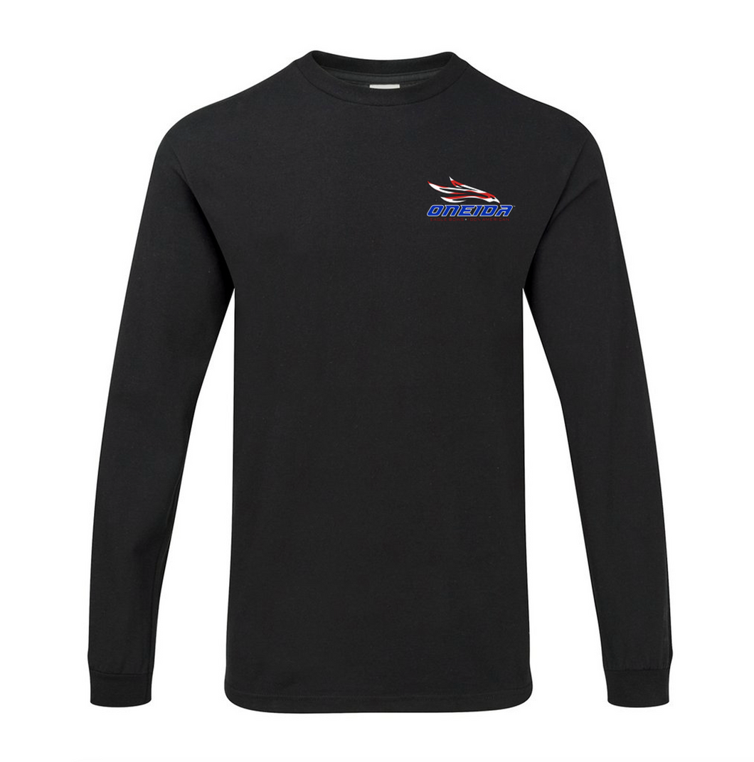 Long Sleeve Flag Logo T-Shirt - Black